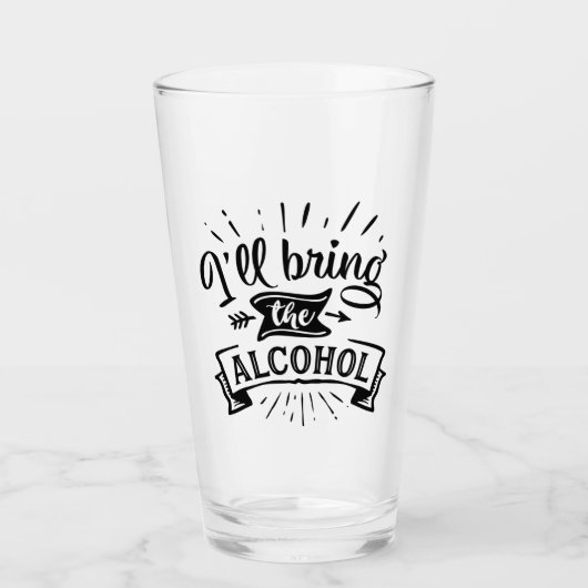 Grappig brengt de alcohol glas (Voorkant)