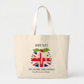 Grappig | BREXIT Brussel | Kerstmis Grote Tote Bag (Voorkant)