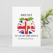 grappig | BREXIT | Christmas Feestdagenkaart (Staand voorkant)