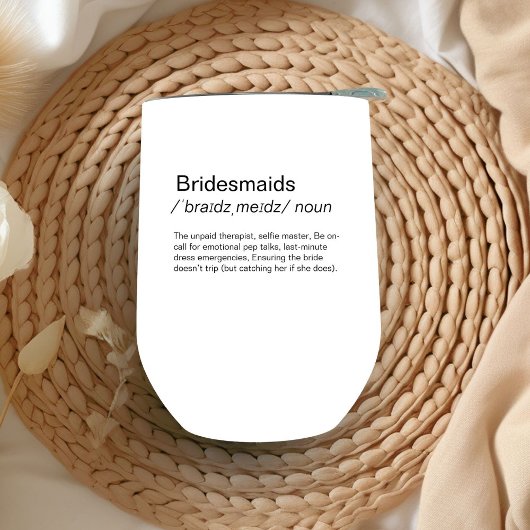 Grappig Bridesmaids definitie bruidsmeisjes voorst