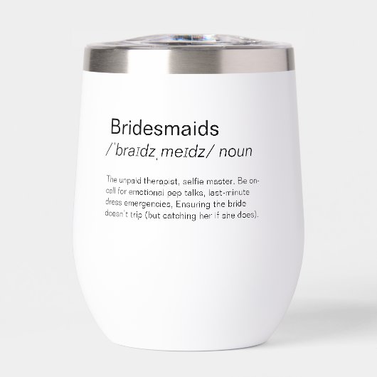 Grappig Bridesmaids definitie bruidsmeisjes voorst (Voorkant)