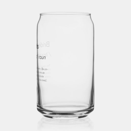 Grappig Bridesmaids definitie bruidsmeisjes voorst Blikvorm Glas (Links)