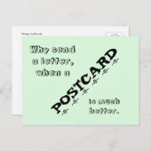 Grappig Briefkaart, geweldig voor postcross. Briefkaart (Voorkant / Achterkant)