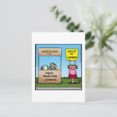 Grappig Briefkaart gewoon omdat (Staand voorkant)