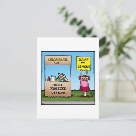 Grappig Briefkaart gewoon omdat (Staand voorkant)