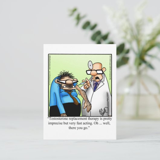 Grappig Briefkaart gewoon omdat (Staand voorkant)