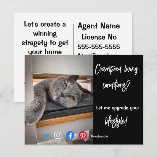 grappig briefkaart in onroerend goed, gekookte lev (Voorkant / Achterkant)