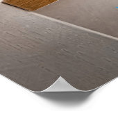 grappig briefkaart in onroerend goed, gekookte lev poster (Hoek)