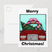 Grappig Briefkaart met kerstHumor (Voorkant / Achterkant)