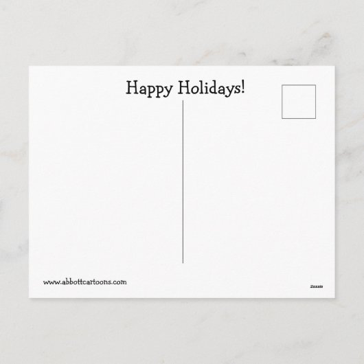 Grappig Briefkaart met kerstHumor (Achterkant)