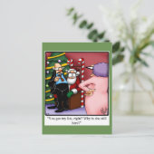 Grappig Briefkaart met kerstHumor (Staand voorkant)