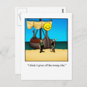 Grappig Briefkaart om je vrienden te amuseren met (Voorkant / Achterkant)