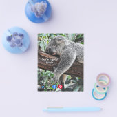 grappig briefkaart ontspannen koala flyer (Enkel)