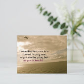 Grappig Briefkaart over Puns, punny, Postcrossover (Staand voorkant)