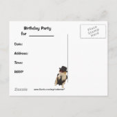 Grappig Briefkaart uitnodiging (Achterkant)