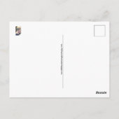 Grappig Briefkaart van een jongen die zijn neus br (Achterkant)