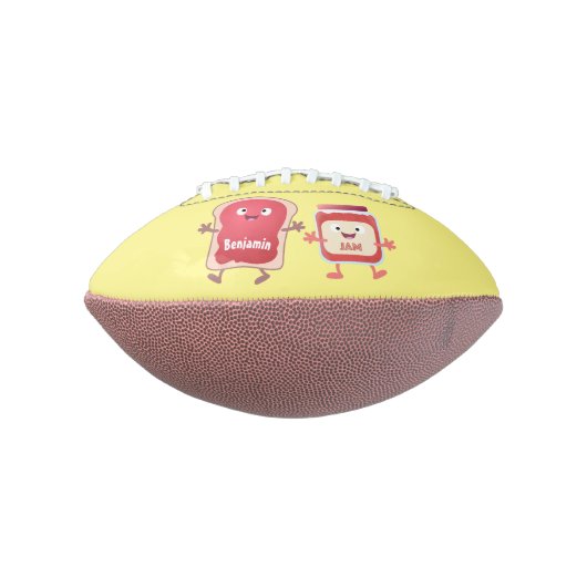 Grappig brood- en tekenfilmfiguren american football (Gedraaid 90)