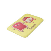 Grappig brood- en tekenfilmfiguren badmat (Gekanteld)