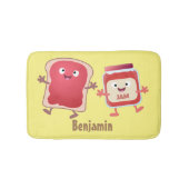 Grappig brood- en tekenfilmfiguren badmat (Voorkant)