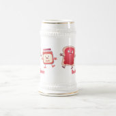 Grappig brood- en tekenfilmfiguren bierpul (Center)