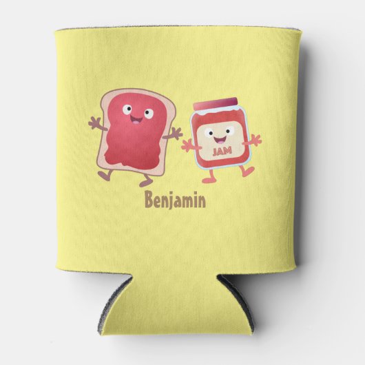 Grappig brood- en tekenfilmfiguren blikjeskoeler (Voorkant)