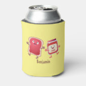 Grappig brood- en tekenfilmfiguren blikjeskoeler (Blikje Achterkant)