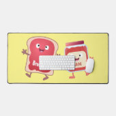 Grappig brood- en tekenfilmfiguren bureaumat (Keyboard & Muis)