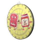 Grappig brood- en tekenfilmfiguren dartbord (Voorkant Rechts)