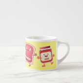 Grappig brood- en tekenfilmfiguren espresso kop (Rechts)