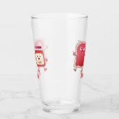 Grappig brood- en tekenfilmfiguren glas (Rechts)