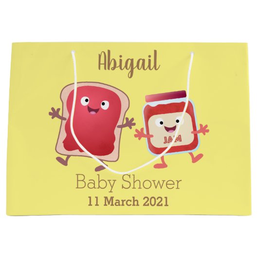 Grappig brood- en tekenfilmfiguren groot cadeauzakje (Voorkant)