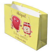 Grappig brood- en tekenfilmfiguren groot cadeauzakje (Achterkant Gekanteld)