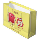 Grappig brood- en tekenfilmfiguren groot cadeauzakje (Voorkant Gekanteld)