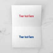 Grappig brood- en tekenfilmfiguren kaart (Binnen)