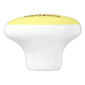 Grappig brood- en tekenfilmfiguren keramische knop (Zijkant)