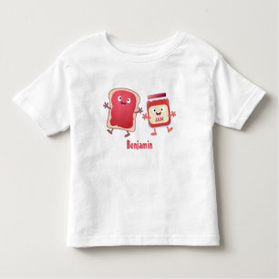 Grappig brood- en tekenfilmfiguren kinder shirts