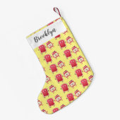 Grappig brood- en tekenfilmfiguren kleine kerstsok (Achterkant (Hangend))