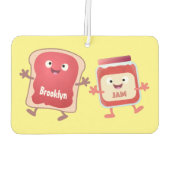 Grappig brood- en tekenfilmfiguren luchtverfrisser (Achterkant)