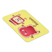 Grappig brood- en tekenfilmfiguren magneet (Rechterzijde)