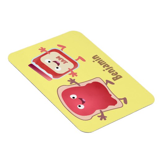 Grappig brood- en tekenfilmfiguren magneet (Rechterzijde)