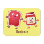 Grappig brood- en tekenfilmfiguren magneet (Horizontaal)