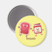 Grappig brood- en tekenfilmfiguren magneet (Voorkant / Achterkant)