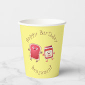 Grappig brood- en tekenfilmfiguren papieren bekers (Voorkant)