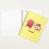 Grappig brood- en tekenfilmfiguren planner (Display)