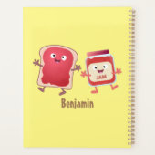 Grappig brood- en tekenfilmfiguren planner (Achterkant)