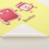 Grappig brood- en tekenfilmfiguren sherpa deken (3/4)