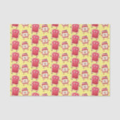 Grappig brood- en tekenfilmfiguren tissuepapier (Voorkant)