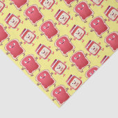 Grappig brood- en tekenfilmfiguren tissuepapier (Detail)