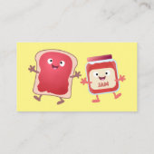 Grappig brood- en tekenfilmfiguren visitekaartje (Achterkant)