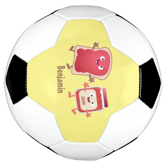 Grappig brood- en tekenfilmfiguren voetbal (Gedraaid)